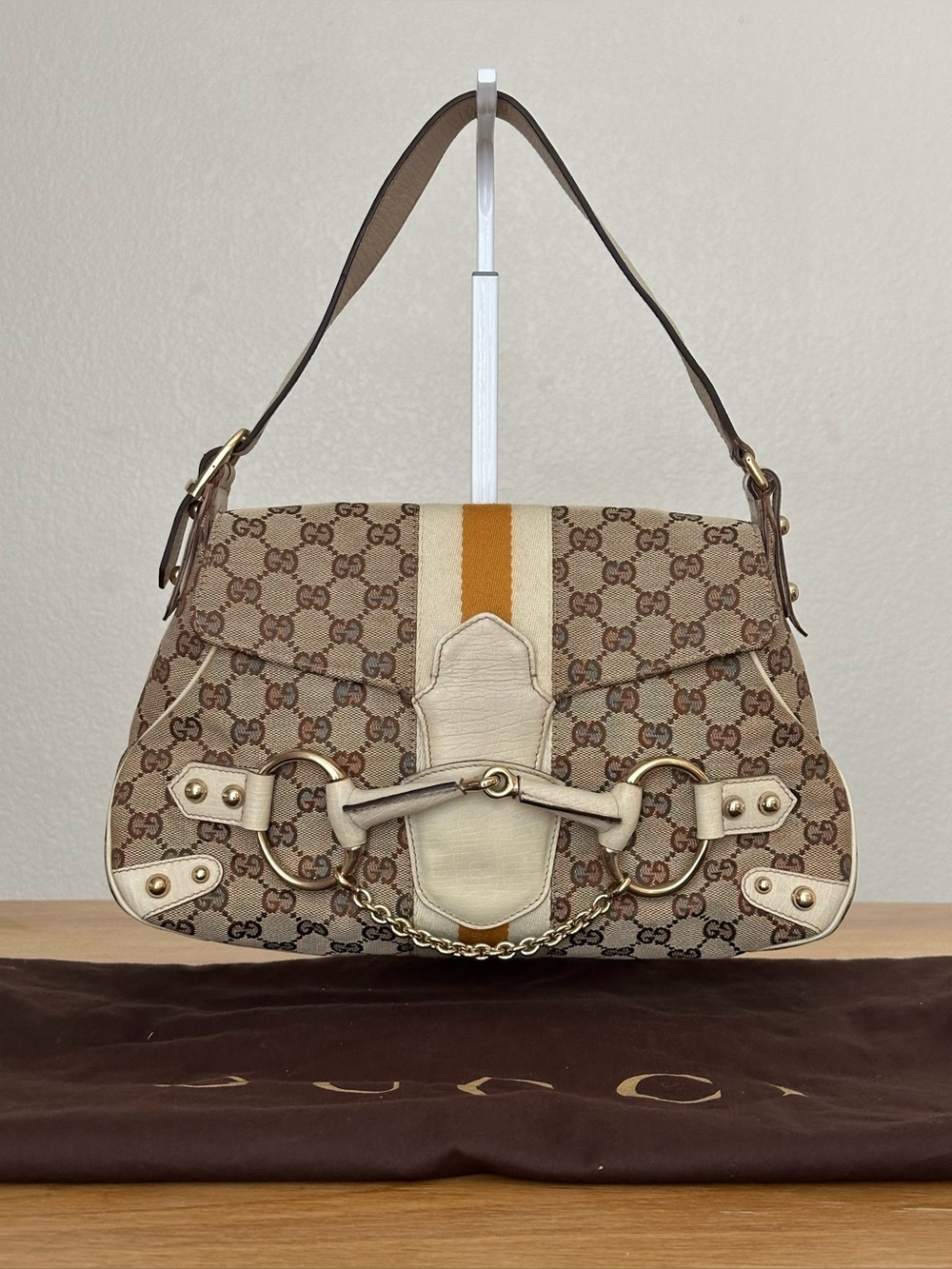 Gucci Horsebit Shoulder Bag with dustbag and COA - Picture 1 of 16
